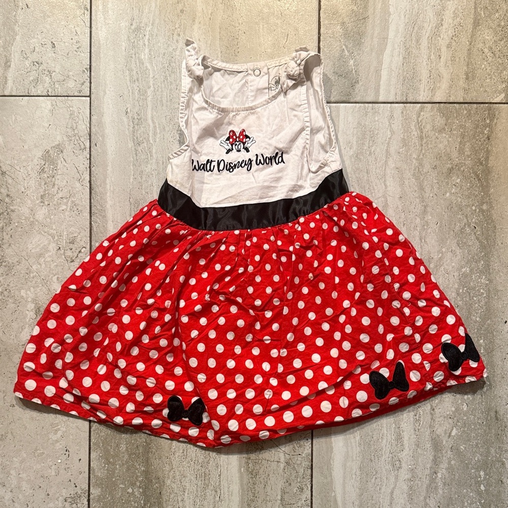 Disney Red White and Black Polka Dot Minnie Dress
